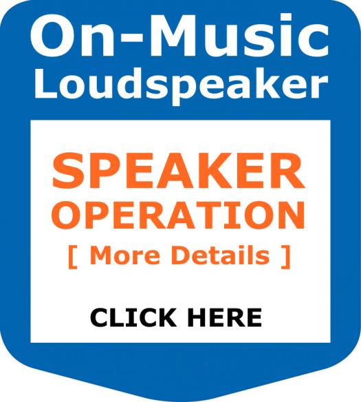 Speaker Operation - More Details